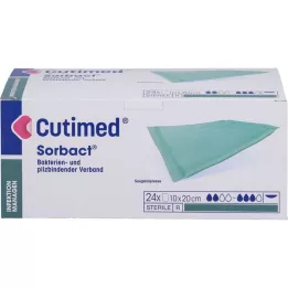 CUTIMED Sorbact imavad kompressid 10x20 cm, 24 tk