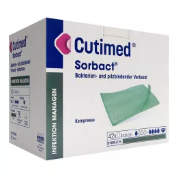 CUTIMED Sorbact kompressid 4x6 cm, 42 tk