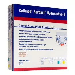 CUTIMED Sorbact Hydroactive B Gel-V.7x8,5 cm liim, 12 tk