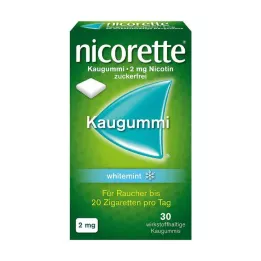 NICORETTE Närimiskumm 2 mg valgemünt, 30 tk