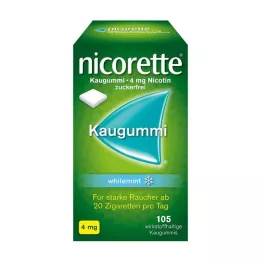 NICORETTE Närimiskumm 4 mg valgemünt, 105 tk
