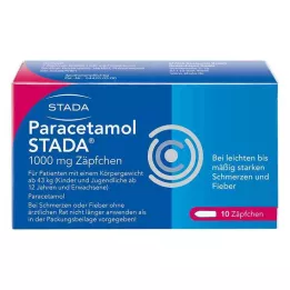 PARACETAMOL STADA 1000 mg ravimküünlad, 10 tk