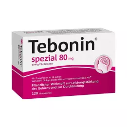TEBONIN spetsiaalsed 80 mg õhukese polümeerikattega tabletid, 120 tk