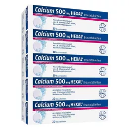 CALCIUM 500 HEXAL kihisevat tabletti, 100 tk