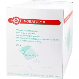 NOBATOP 8 kompressi 10x10 cm steriilsed, 25X5 tk