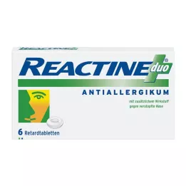 REACTINE duo toimeainet prolongeeritult vabastavad tabletid, 6 tk