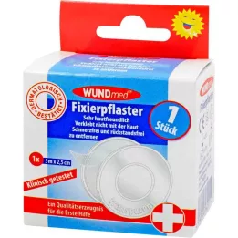 FIXIERPFLASTER 2,5 cmx5 m läbipaistev, 1 tk