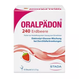 ORALPÄDON 240 Maasikapulber, 10 tk