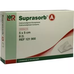 SUPRASORB kaltsiumialginaat Comput.5x5 cm, 8 tk