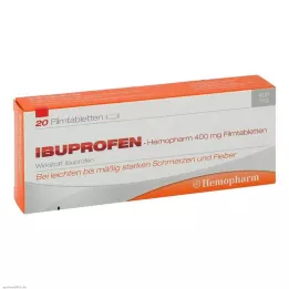 IBUPROFEN Hemopharm 400 mg õhukese polümeerikattega tabletid, 20 tk