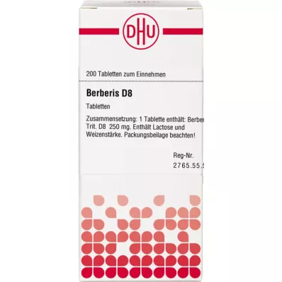 Berberis D 8, 200 tk