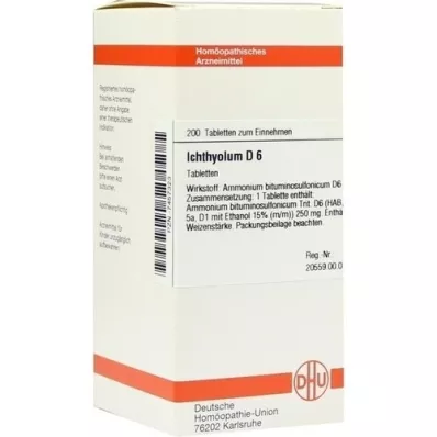 ICHTHYOLUM D 6 tabletti, 200 tk