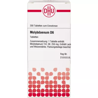 MOLYBDAENUM D 6 tabletid, 200 tk
