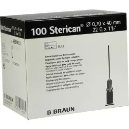 STERICAN kanüülid 22 Gx1 1/2 0,7x40 mm, 100 tk