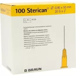 STERICAN Kanüülid 20 Gx2 0,9x50 mm, 100 tk
