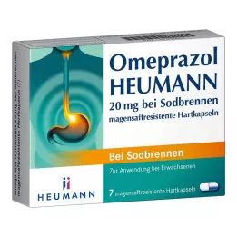OMEPRAZOL Heumann 20 mg b.Sodbr.maohappekindlad kõvakapslid, 7 tk