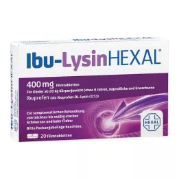 IBU-LYSINHEXAL Õhukese polümeerikattega tabletid, 20 tk