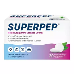 SUPERPEP Reisinärimiskummidražeed 20 mg, 20 tk