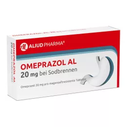 OMEPRAZOL AL 20 mg b.Sodbr.maohappe res. tabletid, 14 tk