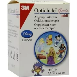 OPTICLUDE 3M Disney tüdrukute midi 2538MDPG-50, 50 tk