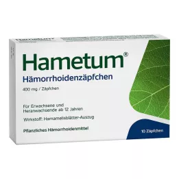 HAMETUM Hemorroidide ravimküünlad, 10 tk