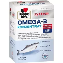 DOPPELHERZ Omega-3 kontsentraadi süsteemi kapslid, 120 tk