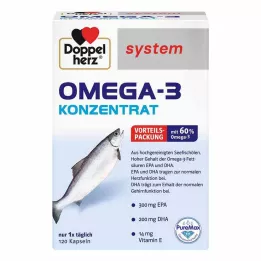 DOPPELHERZ Omega-3 kontsentraadi süsteemi kapslid, 120 tk