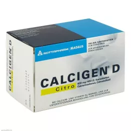 CALCIGEN D Citro 600 mg/400 I.E. närimistabletid, 120 tk