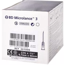 BD MICROLANCE Spetsiaalne kanüül 22 G 1 1/2, 100 tk