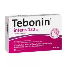 TEBONIN intens 120 mg õhukese polümeerikattega tabletid, 30 tk