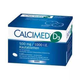 CALCIMED D3 500 mg/1000 I.E. närimistabletid, 120 tk