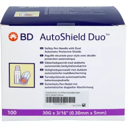 BD AUTOSHIELD Duo turvapliiatsi nõelad 5 mm, 100 tk
