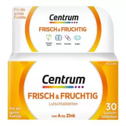 CENTRUM värsked & puuviljased pastillid, 30 tk