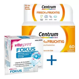 CENTRUM värsked & puuviljased pastillid, 60 tk