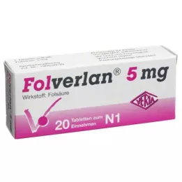 FOLVERLAN 5 mg tabletid, 20 tk