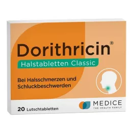 DORITHRICIN Kurgutabletid Classic, 20 tk