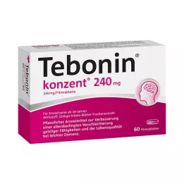 TEBONIN konzent 240 mg õhukese polümeerikattega tabletid, 60 tk
