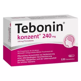 TEBONIN konzent 240 mg õhukese polümeerikattega tabletid, 120 tk