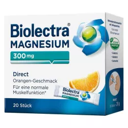 BIOLECTRA Magneesium 300 mg Direct Orange Sticks, 20 tk
