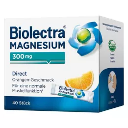 BIOLECTRA Magneesium 300 mg Direct Orange Sticks, 40 tk
