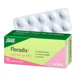 FLORADIX Iron 100 mg forte õhukese polümeerikattega tabletid, 50 tk