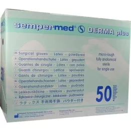 SEMPERMED Derma Plus OP-Handsch.ster.Gep.gr.7.5 WS, 50x2 tk