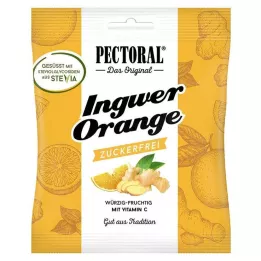 PECTORAL Ginger Orange Bonbons suhkruvaba, 60 g