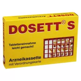 DOSETT S Meditsiinikassett punane, 1 tk