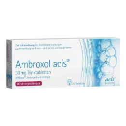 AMBROXOL acis 30 mg suukaudsed tabletid, 20 tk