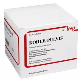 KOHLE pulvise pulber, 4X10 g