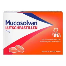 MUCOSOLVAN Pastillid 15 mg, 20 tk