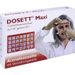 DOSETT Maxi Pharmaceutical Cassett Red, 1 tk
