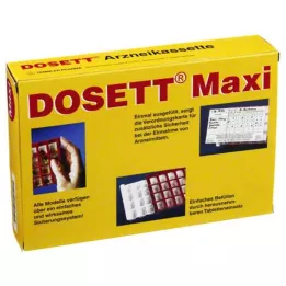DOSETT Maxi Medicine Kassett punane, 1 tk