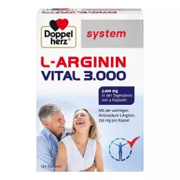 DOPPELHERZ L-Arginine Vital 3000 süsteemikapslid, 120 tk